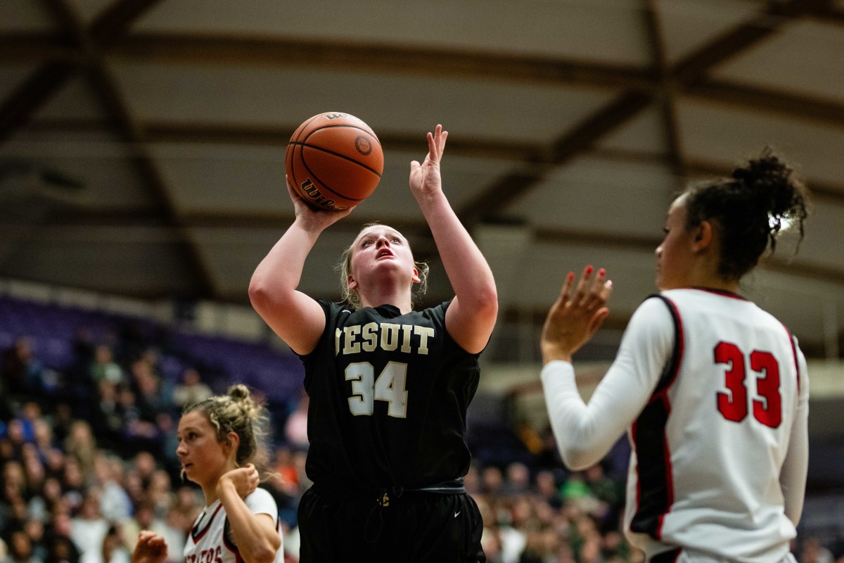 Clackamas Jesuit 6A Oregon girls basketball quarterfinal 2024 Naji Saker-24